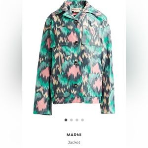 MARNI multi colour techno-fabric jacket. Size 4. NWT